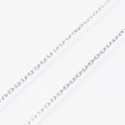 Tarnish Resistant 304 Stainless Steel Cable Chains CHS-D004-01P-1