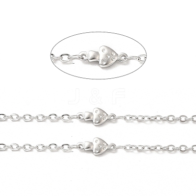 Tarnish Resistant 304 Stainless Steel Mushroom Link Chains STAS-B041-11P-1