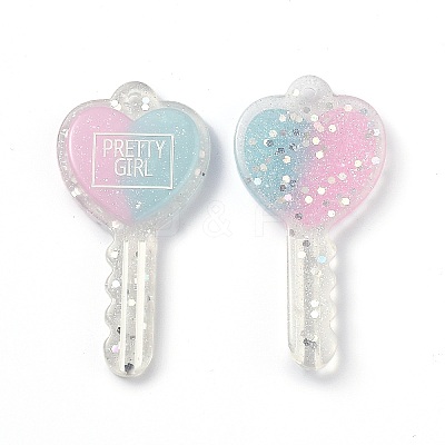 Two Tone Resin Big Pendants LS-RESI-Z001-01A-1