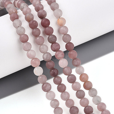 Natural Purple Aventurine Beads Strands G-T106-278-1