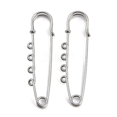 304 Stainless Steel Safety Pins Brooch Findings STAS-K252-05B-P-1