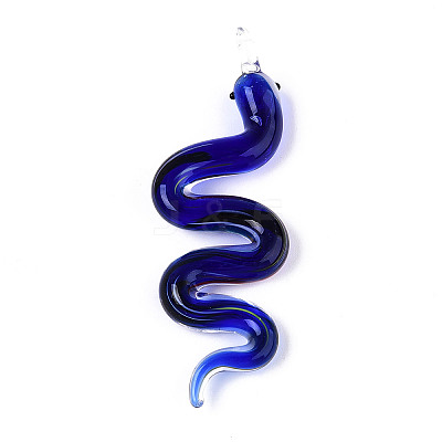 Handmade Lampwork Big Pendants LAMP-N034-17D-1