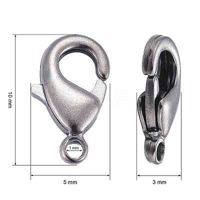 Brass Lobster Claw Clasps LS-KK-901-B-NF-1