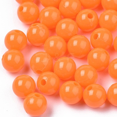 Opaque Plastic Beads KY-T005-6mm-606-1