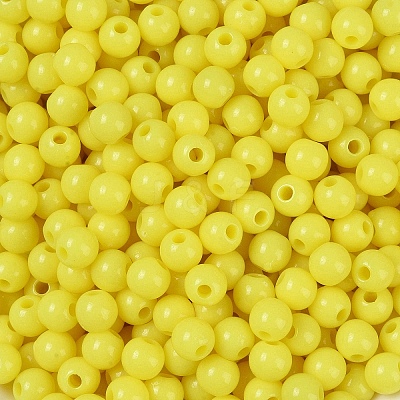 Opaque Acrylic Beads SACR-A007-01C-09-1