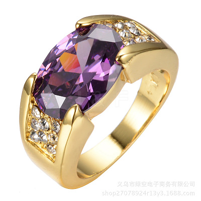 Brass with Cubic Zirconia Finger Rings FS-WG2B993-06-1