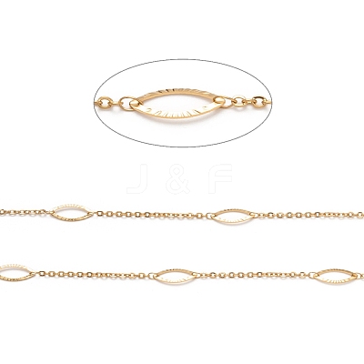 Ion Plating(IP) 304 Stainless Steel Horse Eye Link Cable Chains STAS-P254-08G-1