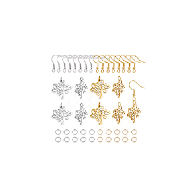 DIY Tree of Life Earring Making Kits DIY-UN0003-30-1