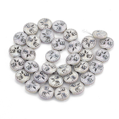 Electroplate Non-magnetic Synthetic Hematite Beads Strands G-N0322-07-1