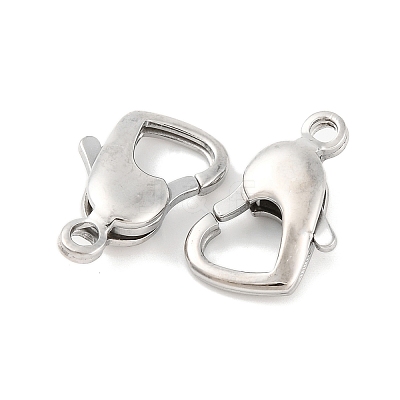 Tarnish Resistant 304 Stainless Steel Lobster Claw Clasps X-STAS-H002-1