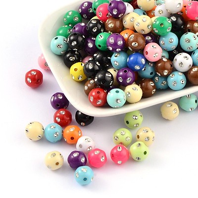Opaque Acrylic Beads PB21P9481-1