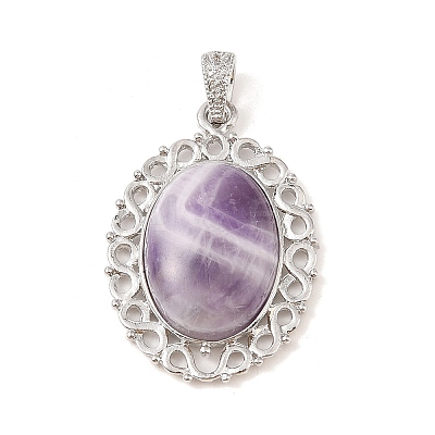Natural Amethyst Pendants G-A226-03P-08-1