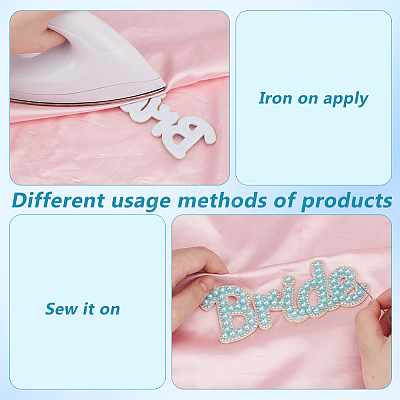 4Pcs 4 Colors Computerized Embroidery Cloth Iron on/Sew on Patches PATC-FG0003-22-1