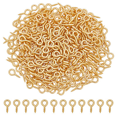 304 Stainless Steel Screw Eye Pin Peg Bails STAS-ME0001-82A-G-1