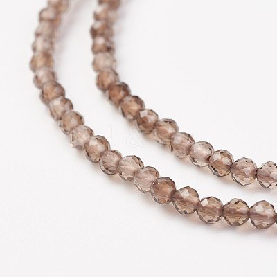Natural Smoky Quartz Bead Strand X-G-G680-22-1