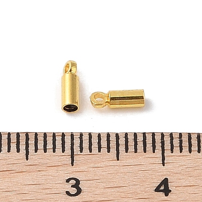 Brass Cord Ends KK-F768-04G-1