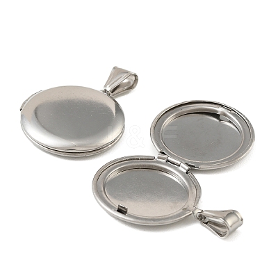 316 Stainless Steel Locket Pendants STAS-K321-11C-P-1