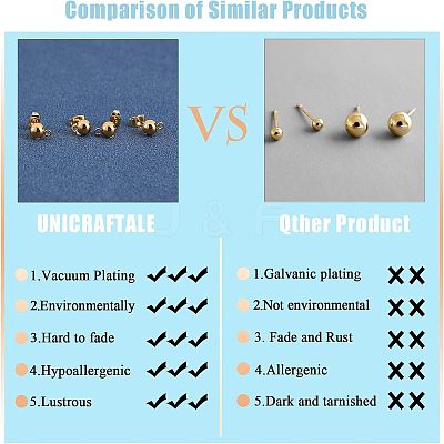 304 Stainless Steel Stud Earring Findings STAS-UN0007-86G-1