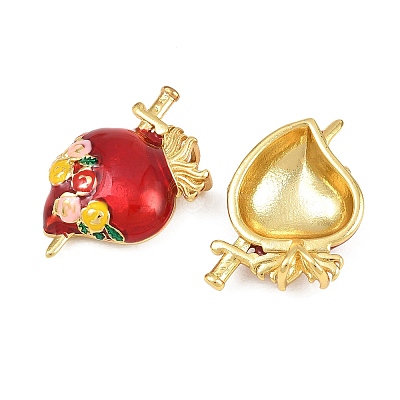 Brass Enamel Pendants KK-CBACBC6-02A-G-1