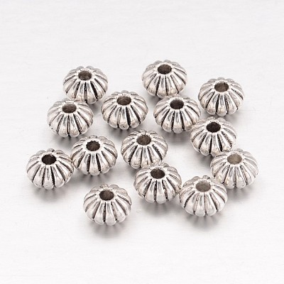 Tibetan Style Spacer Beads X-TIBEB-R010-AS-LF-1