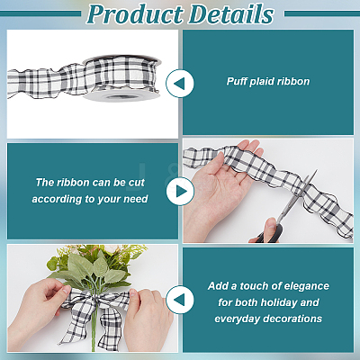 Polyester Ribbons SRIB-WH0011-354C-1