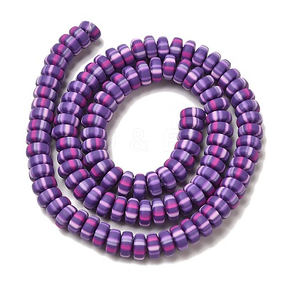 Polymer Clay Beads Strands CLAY-H006-02N-1