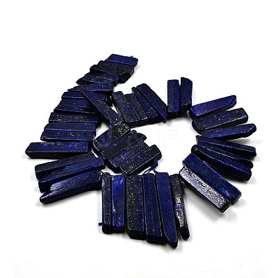 Chip Natural Lapis Lazuli Graduated Beads Strands G-P064-04-1