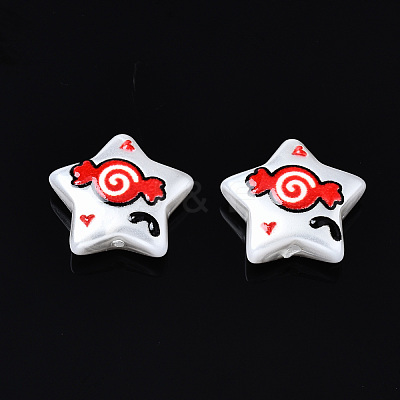 3D Printed ABS Plastic Imitation Pearl Beads KY-S168-010B-1