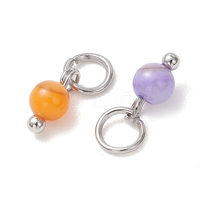 Dyed Natural Freshwater Shell Pendants PALLOY-JF05441-02-1
