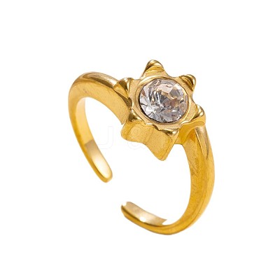 304 Stainless Steel Cuff Open Rings WG3E739-01-1