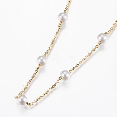 304 Stainless Steel Pendant Necklaces NJEW-G305-02G-1