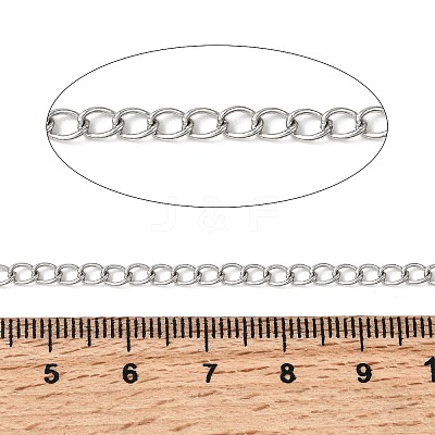 Non-Tarnish 304 Stainless Steel Curb Chains X-CHS-R005-100m-01-1