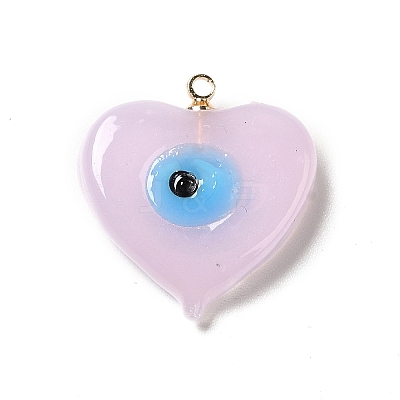 Handmade Lampwork Pendants LAMP-E030-01G-05-1
