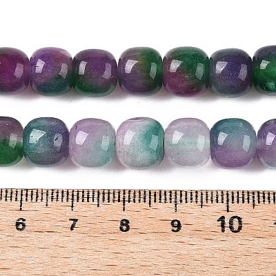 Dyed Natural White Jade Beads Strands G-T138-D21-1