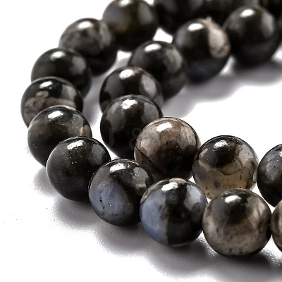 Natural Glaucophane Beads Strands G-O199-01B-1