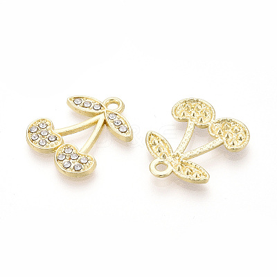 Alloy Rhinestone Pendants FIND-N008-31KCG-1