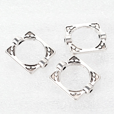 Tibetan Style Alloy Bead Frames LS-TIBEB-6761-AS-FF-1