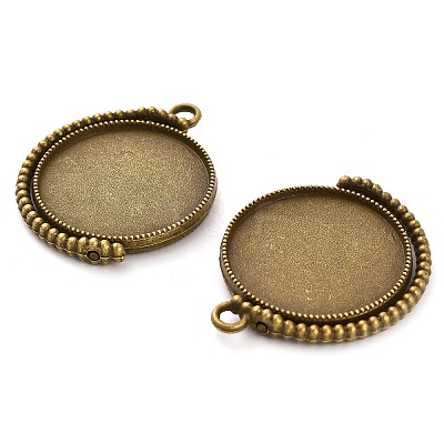 Zinc Alloy Pendant Cabochon Settings FIND-NH0001-13B-AB-1