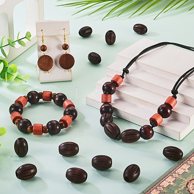 Wood European Beads WOOD-TA0003-09C-1