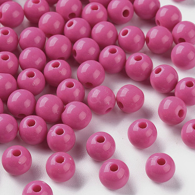Opaque Acrylic Beads X-MACR-S370-C8mm-A13-1