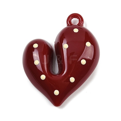 Opaque Acrylic Enamel Pendants OACR-B036-12D-1