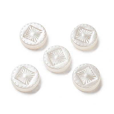 ABS Plastic Imitation Pearl Beads X-OACR-L013-040-1
