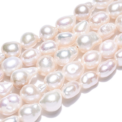 Natural Baroque Pearl Keshi Pearl Beads Strands X1-PEAR-S020-F01-01-1
