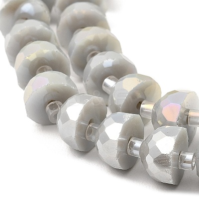 AB Color Plate Glass Beads Strands EGLA-P051-02A-B07-1