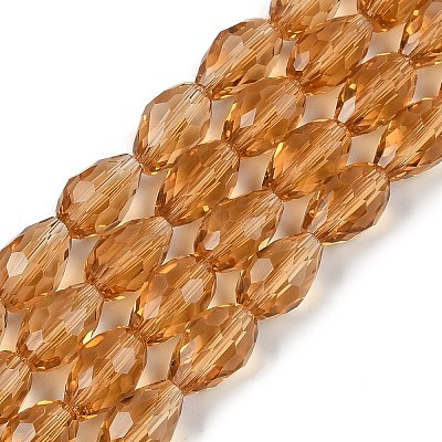 Glass Beads Strands GLAA-R024-15x10mm-17-1