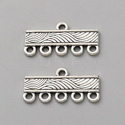 100Pcs Tibetan Style Alloy Chandelier Component Links FIND-WH0431-31B-1