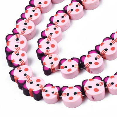 Handmade Polymer Clay Bead Strands CLAY-T020-23-1