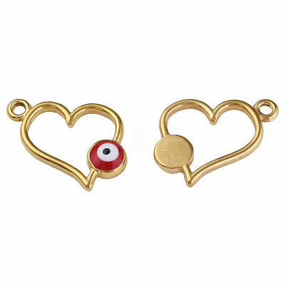 201 Stainless Steel Enamel Pendants STAS-N087-54-01G-1