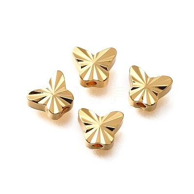 Brass Textured Beads KK-Z092-01E-G-1
