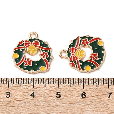 Alloy Enamel Pendants ENAM-I061-01KCG-25-1